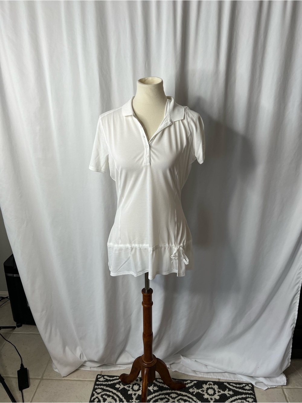 Adidas Golf White Polo Tunic Top – Size Large